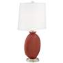 3_Color Plus Carrie 26 1/2" Madeira Red Table Lamps Set of 2 more views