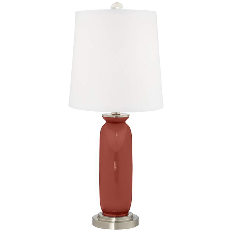 Image 4 Color Plus Carrie 26 1/2" Madeira Red Table Lamps Set of 2 more views