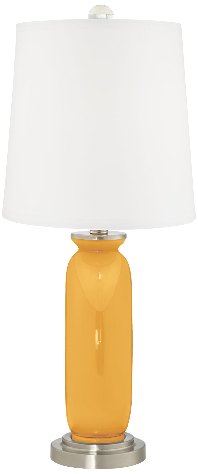 Image 4 Color Plus Carrie 26 1/2" Marigold Yellow Table Lamps Set of 2 more views