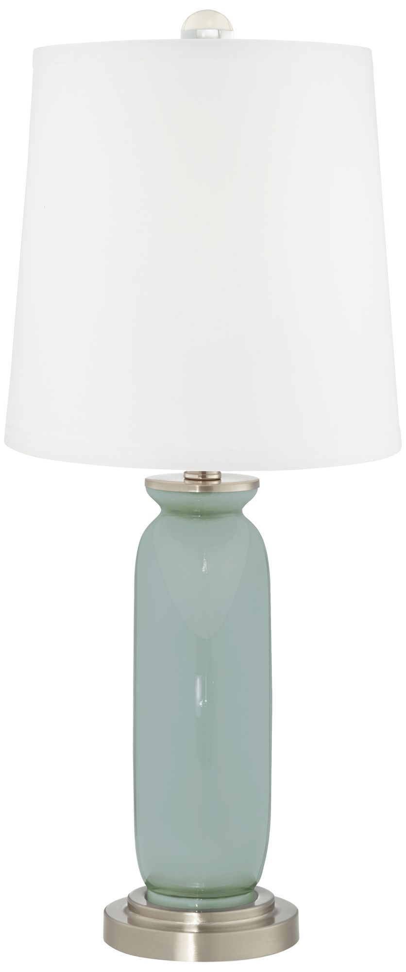 Image 4 Color Plus Carrie 26 1/2" Modern Aqua-Sphere Blue Table Lamps Set of 2 more views