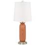 Color Plus Carrie 26 1/2" Modern Baked Clay Brown Table Lamps Set of 2