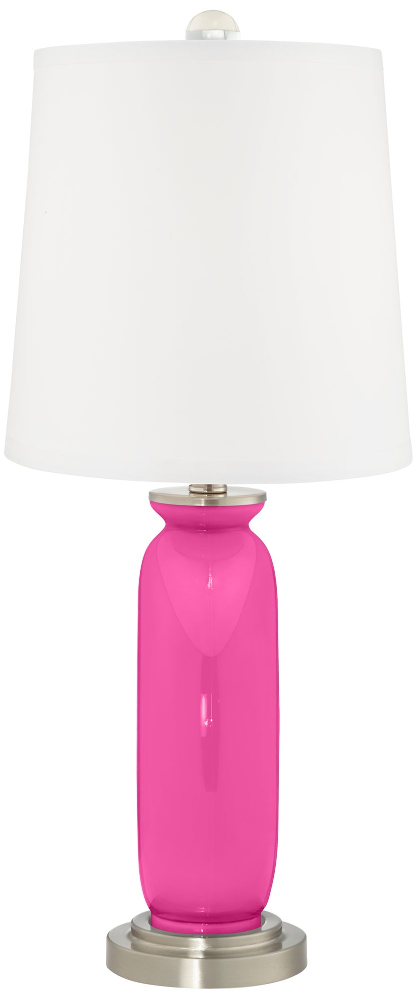 Image 4 Color Plus Carrie 26 1/2" Modern Fuchsia Pink Table Lamps Set of 2 more views