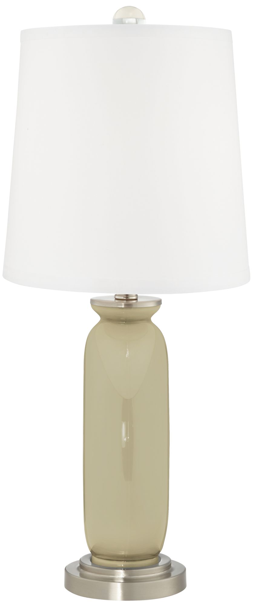 Image 4 Color Plus Carrie 26 1/2" Modern Glass Sage Green Table Lamps Set of 2 more views