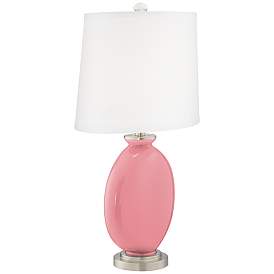 Image3 of Color Plus Carrie 26 1/2" Modern Haute Pink Table Lamps Set of 2 more views