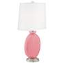 Color Plus Carrie 26 1/2" Modern Haute Pink Table Lamps Set of 2