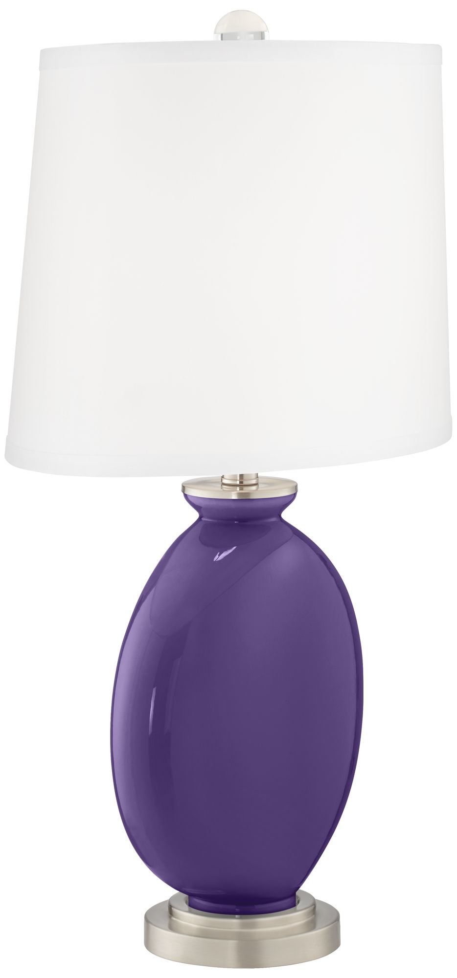 Image 3 Color Plus Carrie 26 1/2" Modern Izmir Purple Table Lamps Set of 2 more views