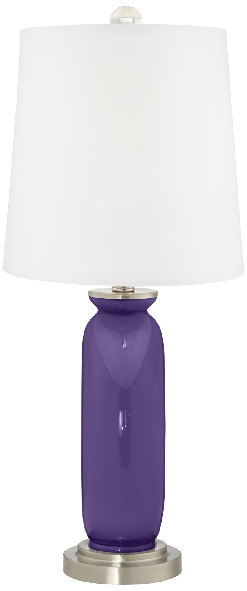 Image 4 Color Plus Carrie 26 1/2" Modern Izmir Purple Table Lamps Set of 2 more views