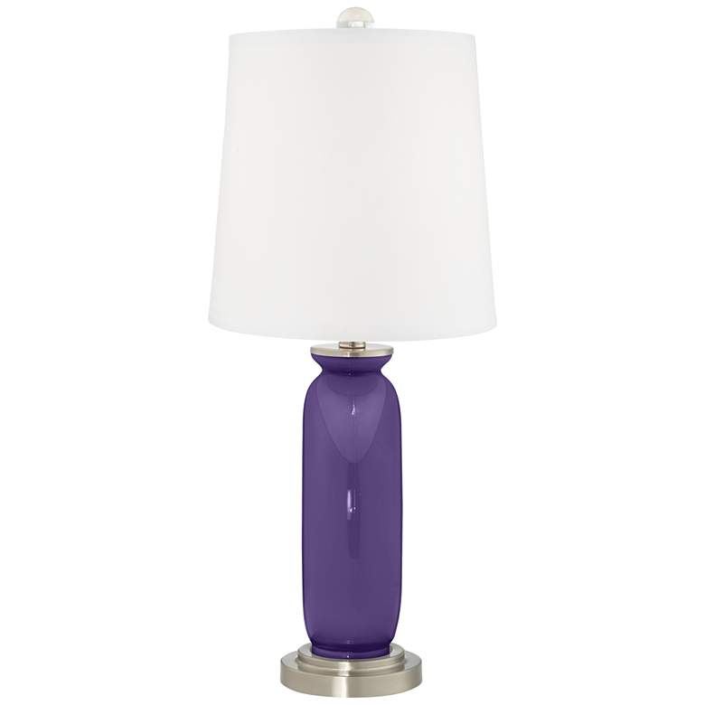 Image 4 Color Plus Carrie 26 1/2 inch Modern Izmir Purple Table Lamps Set of 2 more views