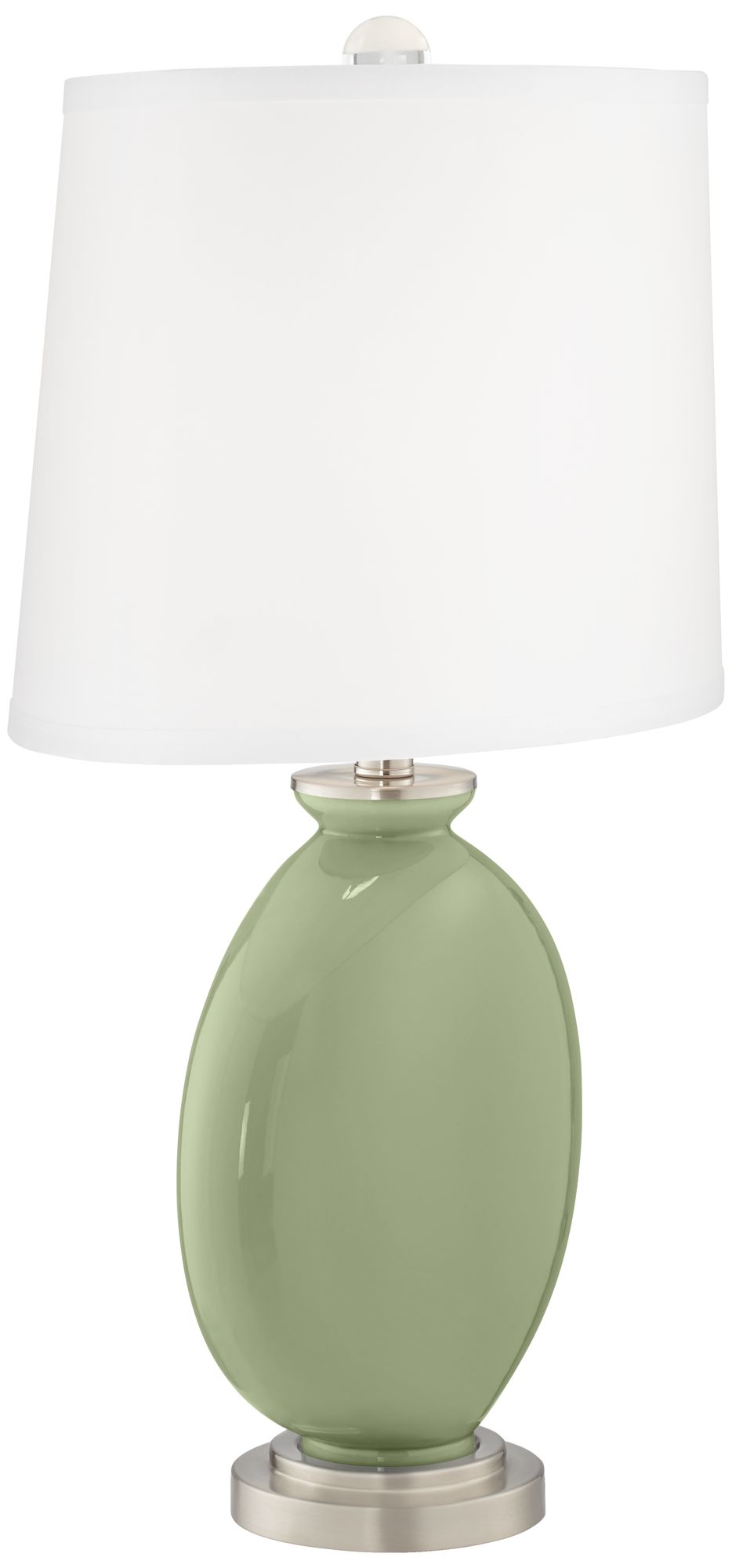 Image 3 Color Plus Carrie 26 1/2" Modern Majolica Green Table Lamps Set of 2 more views