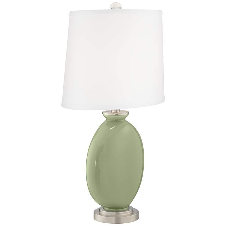 Image 3 Color Plus Carrie 26 1/2" Modern Majolica Green Table Lamps Set of 2 more views