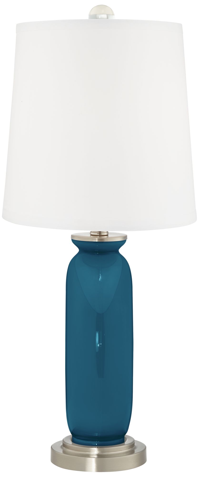Image 4 Color Plus Carrie 26 1/2" Modern Oceanside Blue Table Lamps Set of 2 more views