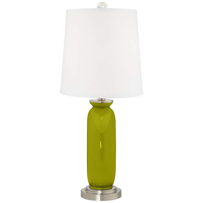 Image 4 Color Plus Carrie 26 1/2" Modern Olive Green Table Lamps Set of 2 more views