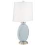 3_Color Plus Carrie 26 1/2" Modern Take Five Blue Table Lamps Set of 2 more views