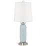 4_Color Plus Carrie 26 1/2" Modern Take Five Blue Table Lamps Set of 2 more views