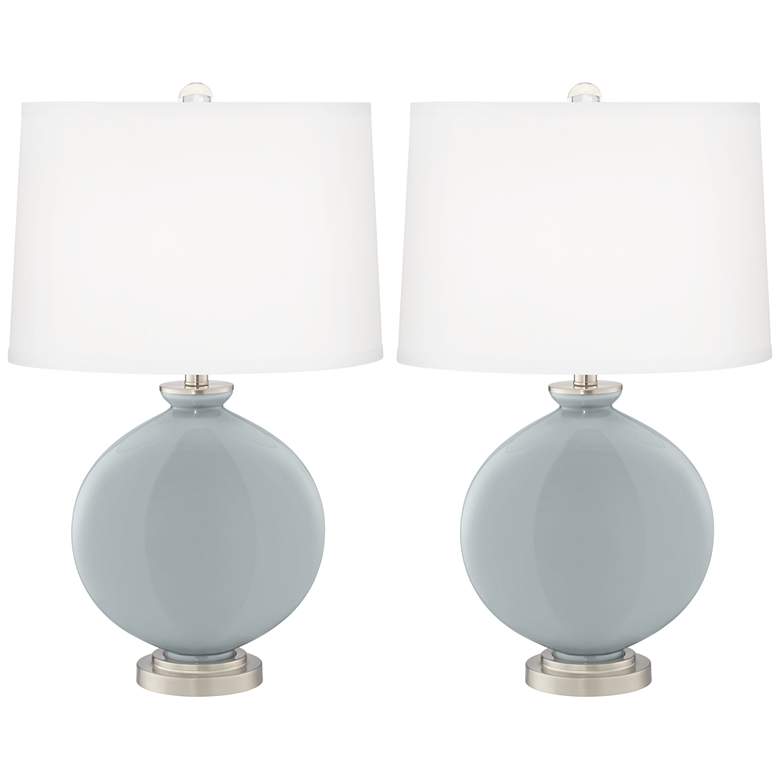 Image 2 Color Plus Carrie 26 1/2" Modern Uncertain Gray Table Lamps Set of 2