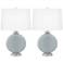 Color Plus Carrie 26 1/2" Modern Uncertain Gray Table Lamps Set of 2
