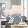 Color Plus Carrie 26 1/2" Modern Uncertain Gray Table Lamps Set of 2