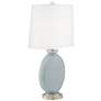 Color Plus Carrie 26 1/2" Modern Uncertain Gray Table Lamps Set of 2