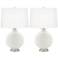 Color Plus Carrie 26 1/2" Modern Winter White Table Lamps Set of 2