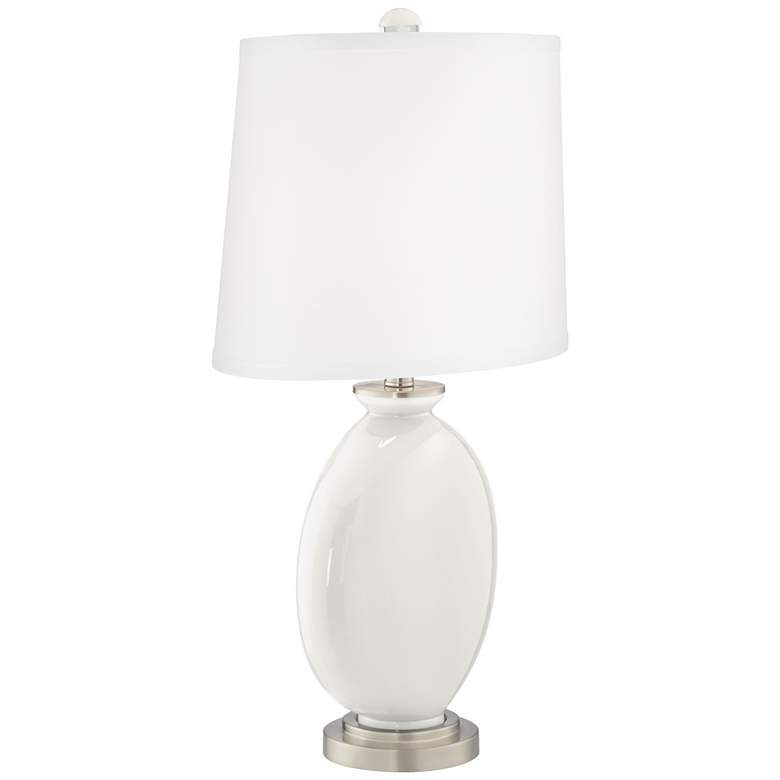 Image 3 Color Plus Carrie 26 1/2" Modern Winter White Table Lamps Set of 2 more views