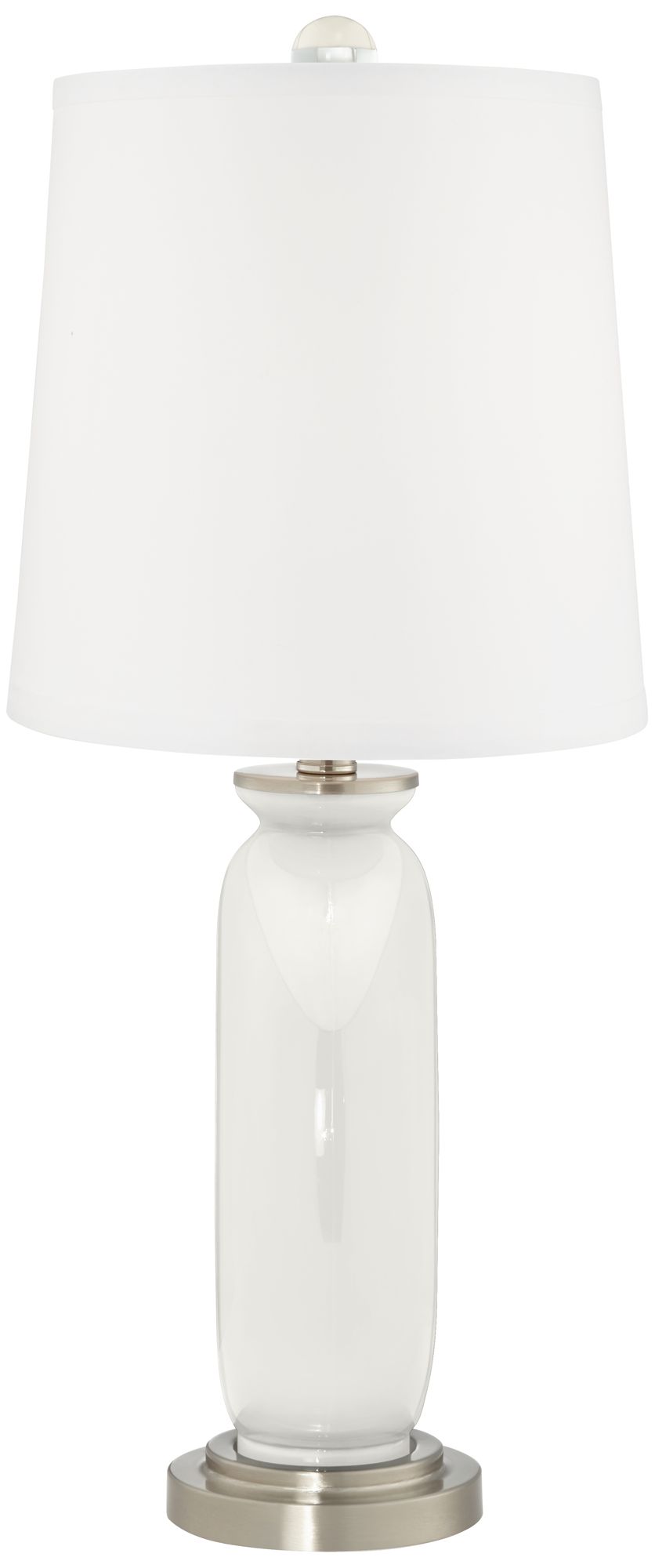 Image 4 Color Plus Carrie 26 1/2" Modern Winter White Table Lamps Set of 2 more views