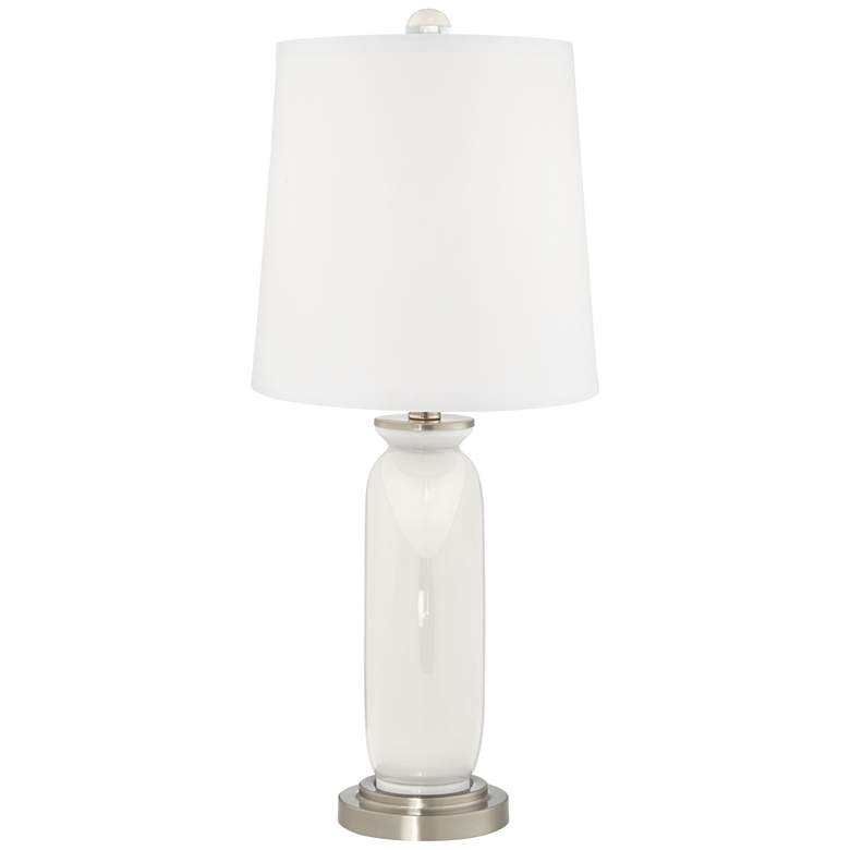 Image 4 Color Plus Carrie 26 1/2" Modern Winter White Table Lamps Set of 2 more views