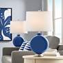 1_Color Plus Carrie 26 1/2" Monaco Blue Table Lamps Set of 2