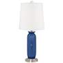 Color Plus Carrie 26 1/2" Monaco Blue Table Lamps Set of 2