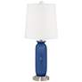 4_Color Plus Carrie 26 1/2" Monaco Blue Table Lamps Set of 2 more views