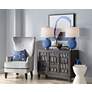 5_Color Plus Carrie 26 1/2" Monaco Blue Table Lamps Set of 2 more views