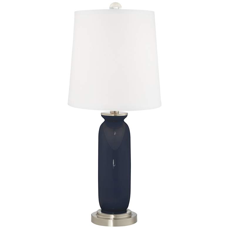 Image 4 Color Plus Carrie 26 1/2" Naval Blue Lamps Set of 2 with USB Dimmers more views