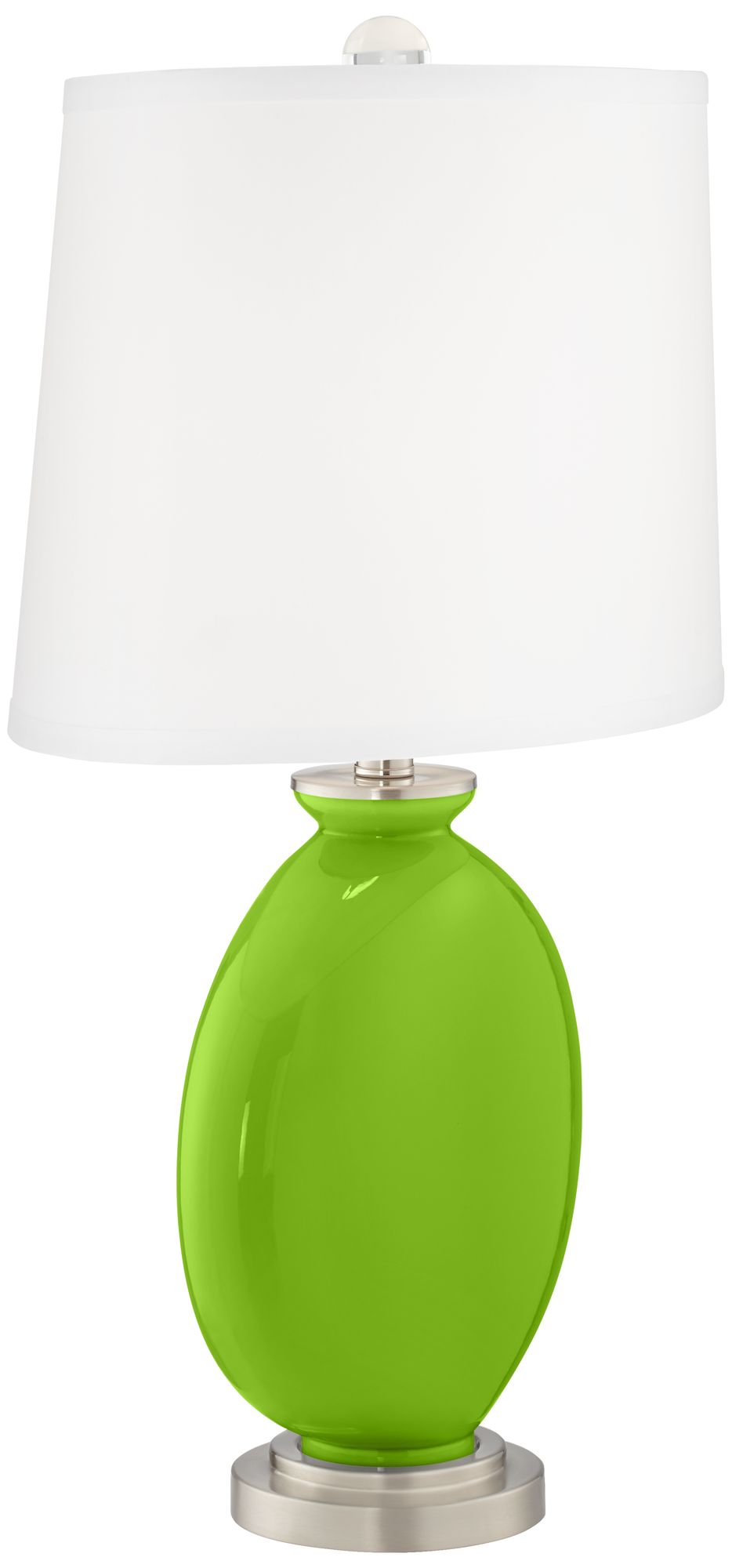 Image 3 Color Plus Carrie 26 1/2" Neon Green Table Lamps Set of 2 more views