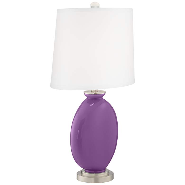 Image 3 Color Plus Carrie 26 1/2" Passionate Purple Table Lamps Set of 2 more views