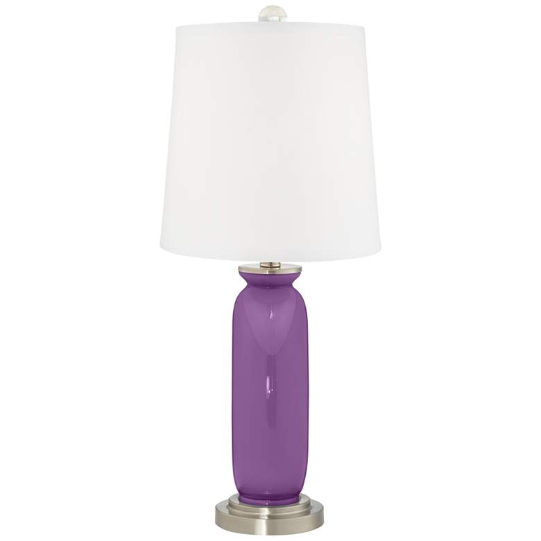Image 4 Color Plus Carrie 26 1/2" Passionate Purple Table Lamps Set of 2 more views