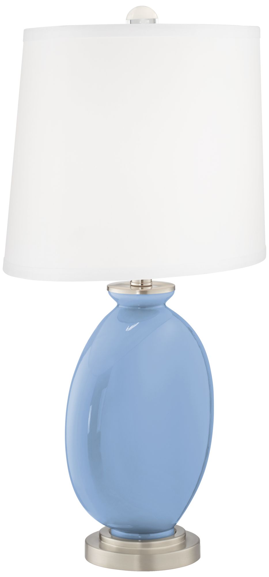 Image 3 Color Plus Carrie 26 1/2" Placid Blue Table Lamps Set of 2 more views