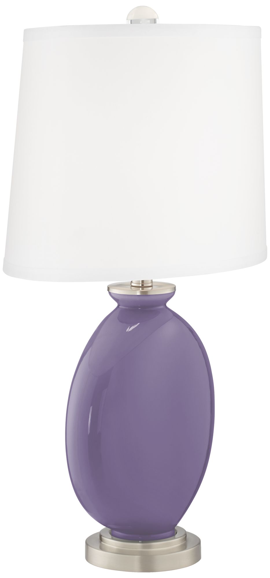 Image 3 Color Plus Carrie 26 1/2" Purple Haze Table Lamps Set of 2 more views