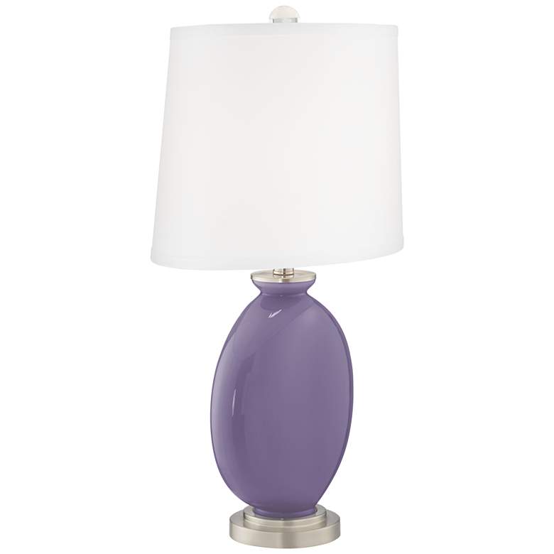 Image 3 Color Plus Carrie 26 1/2" Purple Haze Table Lamps Set of 2 more views