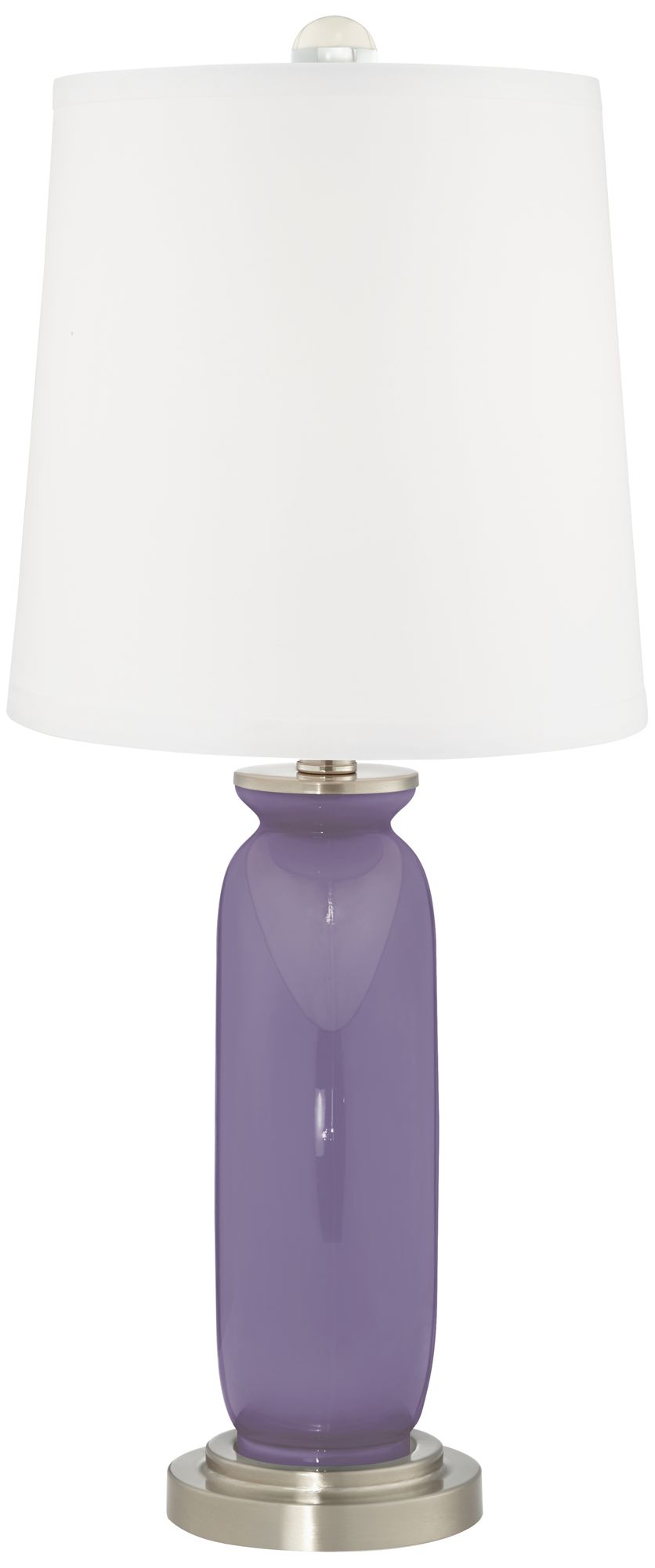 Image 4 Color Plus Carrie 26 1/2" Purple Haze Table Lamps Set of 2 more views