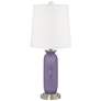 Color Plus Carrie 26 1/2" Purple Haze Table Lamps Set of 2