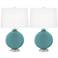 Color Plus Carrie 26 1/2" Reflecting Pool Table Lamps Set of 2