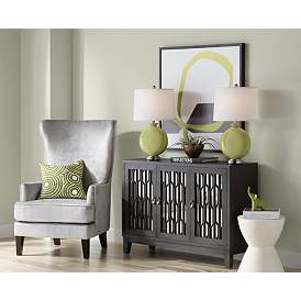 Image5 of Color Plus Carrie 26 1/2" Rural Green Table Lamps Set of 2 more views