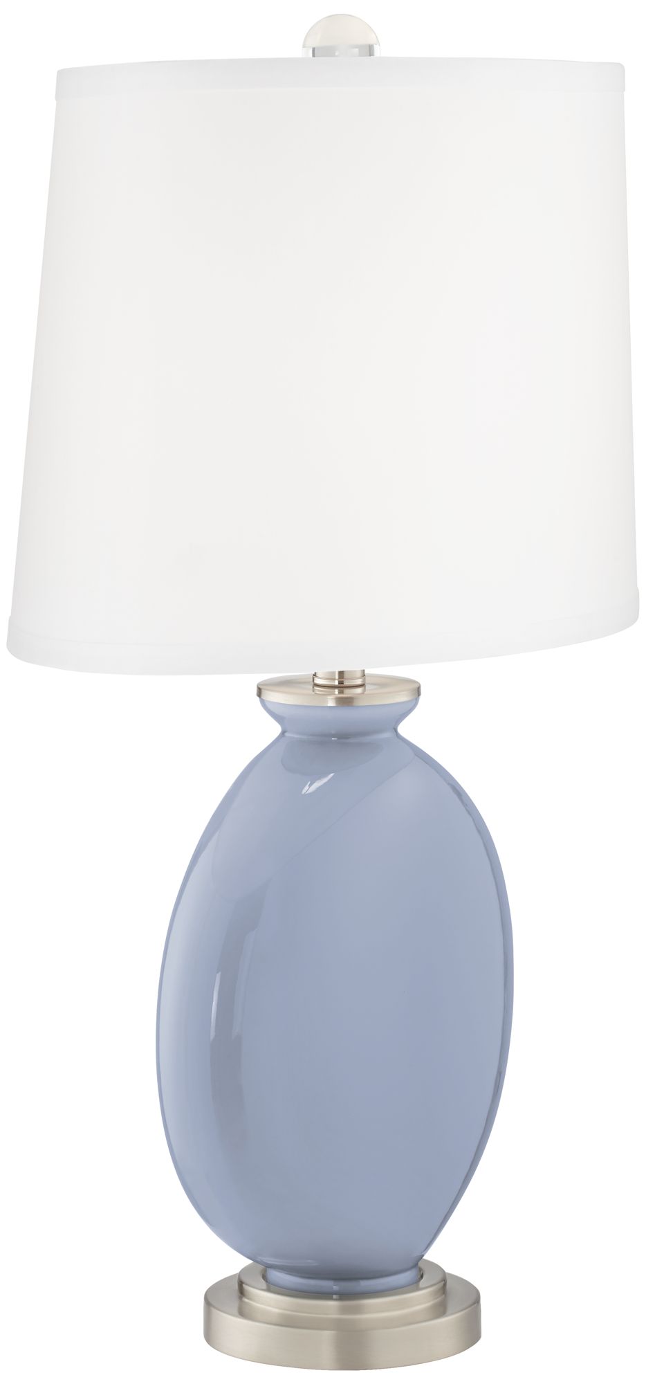 Image 3 Color Plus Carrie 26 1/2" Sky Blue Table Lamp Set of 2 more views