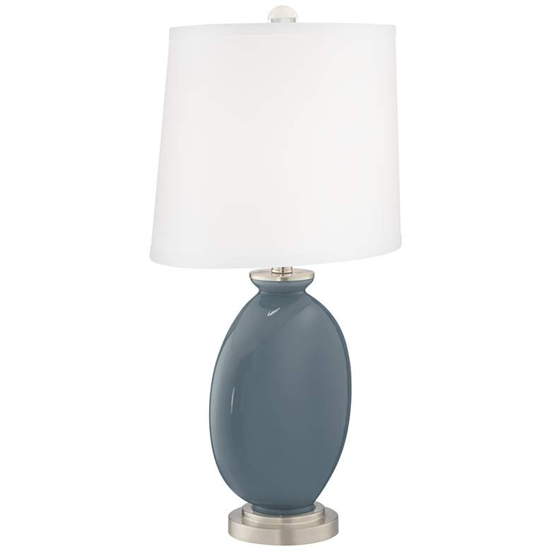 Image 3 Color Plus Carrie 26 1/2" Smoky Blue Table Lamps Set of 2 more views