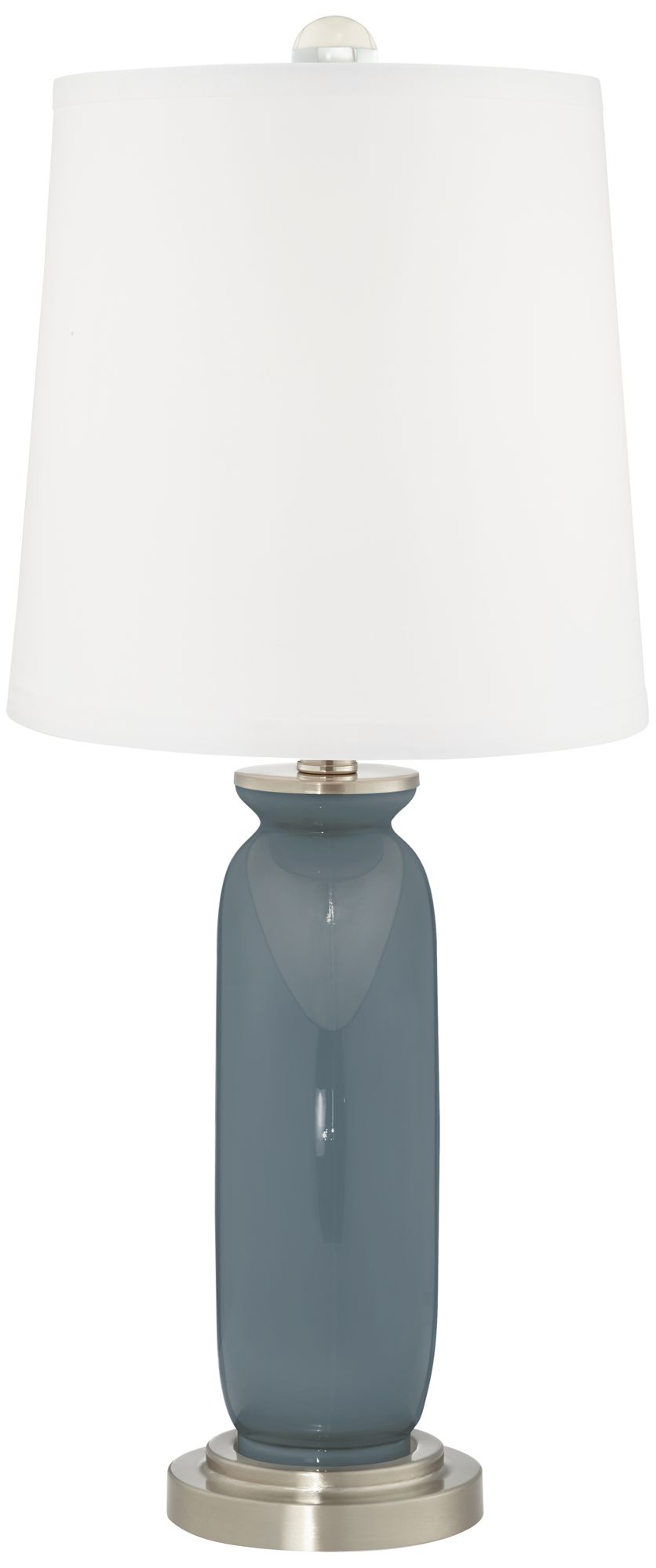 Image 4 Color Plus Carrie 26 1/2" Smoky Blue Table Lamps Set of 2 more views