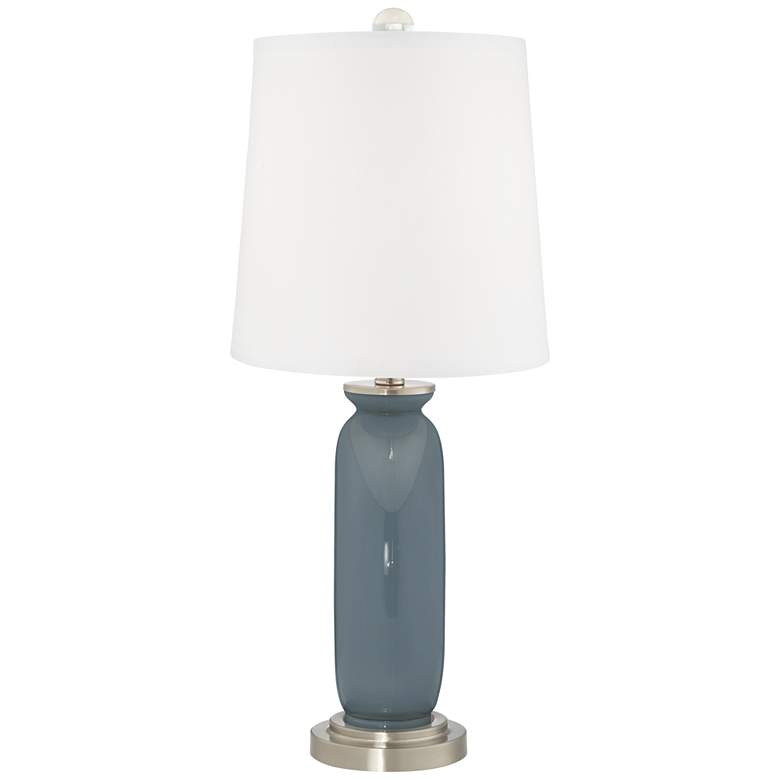 Image 4 Color Plus Carrie 26 1/2" Smoky Blue Table Lamps Set of 2 more views