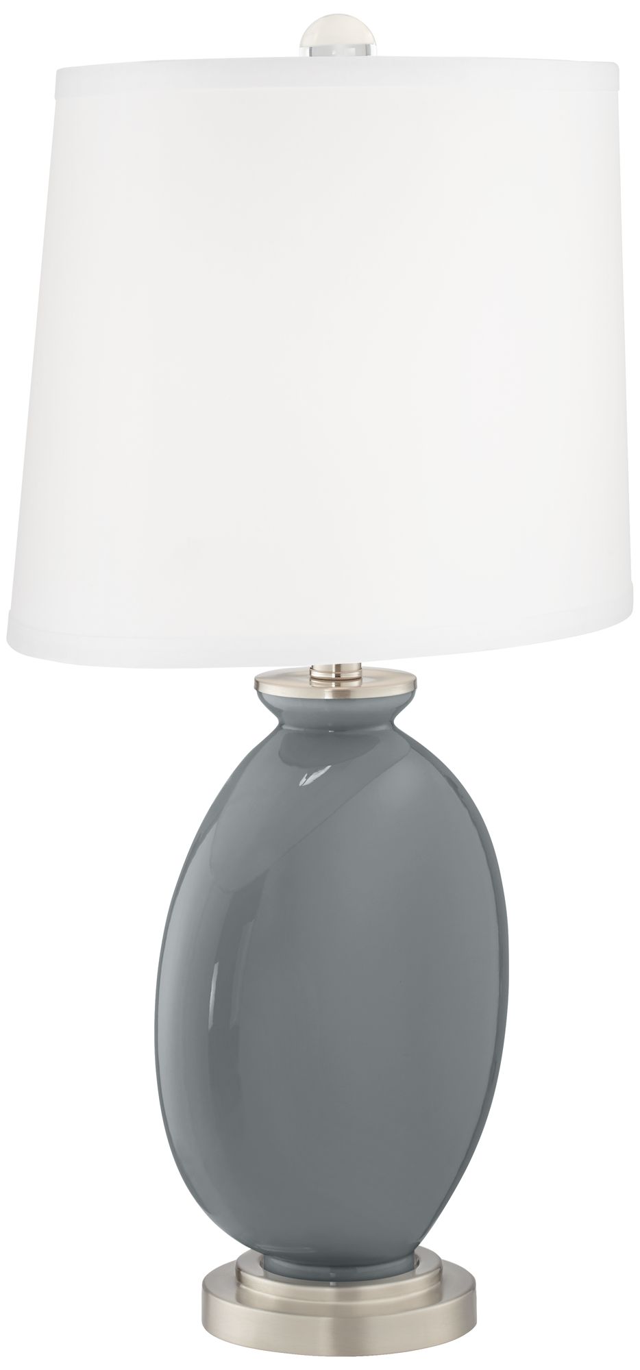 Image 3 Color Plus Carrie 26 1/2" Software Gray Table Lamps Set of 2 more views