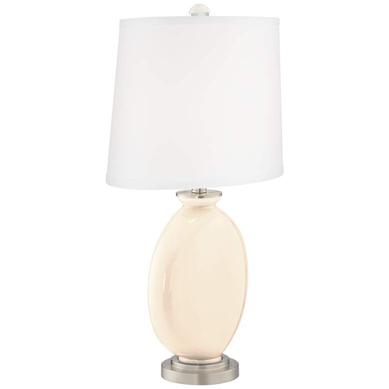 Image 3 Color Plus Carrie 26 1/2" Steamed Milk White Table Lamps Set of 2 more views