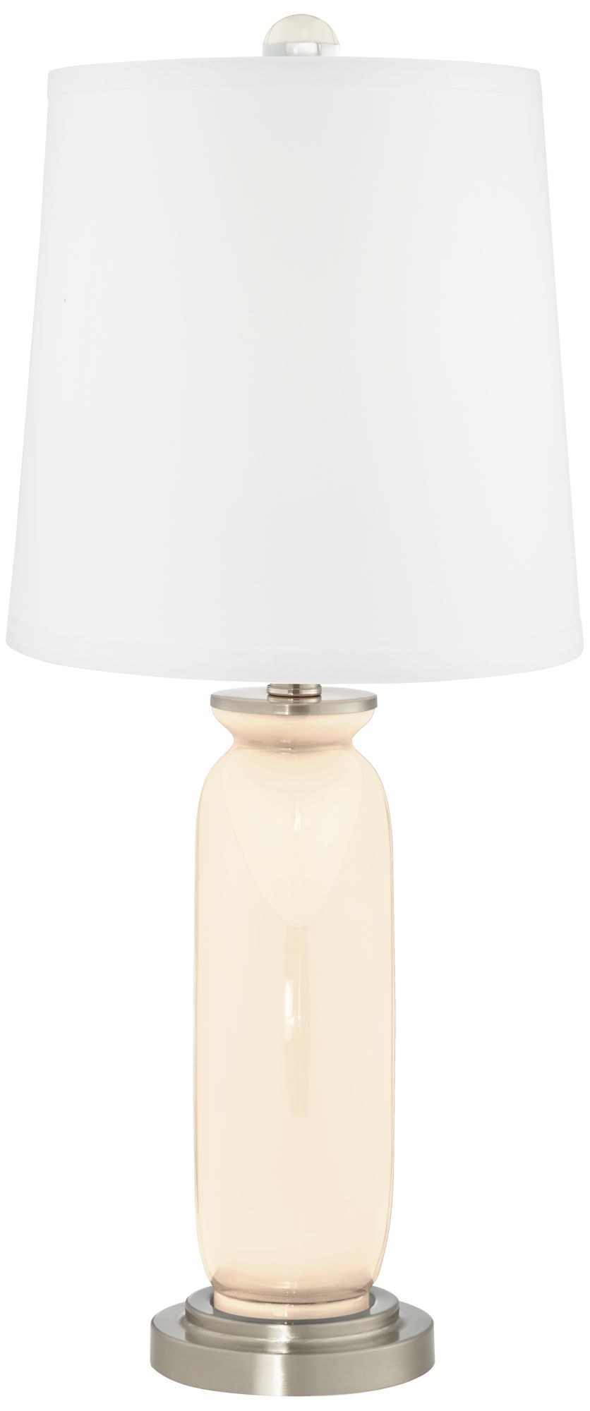 Image 4 Color Plus Carrie 26 1/2" Steamed Milk White Table Lamps Set of 2 more views