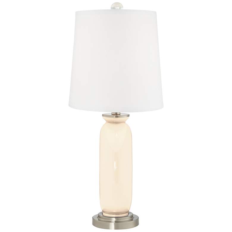 Image 4 Color Plus Carrie 26 1/2 inch Steamed Milk White Table Lamps Set of 2 more views