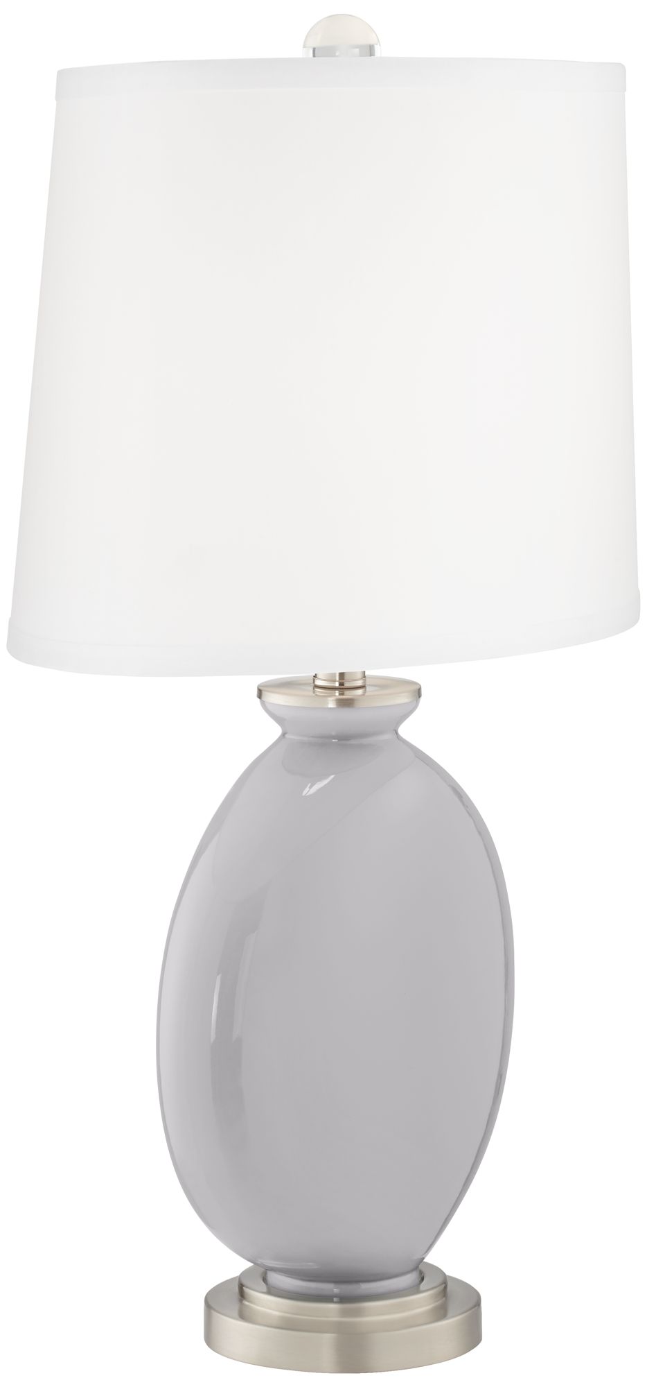 Image 3 Color Plus Carrie 26 1/2" Swanky Gray Table Lamps Set of 2 more views